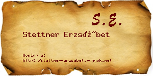 Stettner Erzsébet névjegykártya