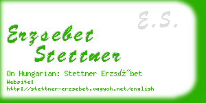 erzsebet stettner business card